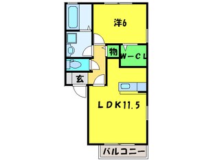 グラステイルＢ棟の物件間取画像